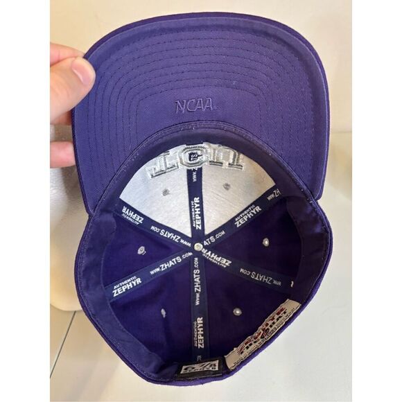 Zephyr TCU Baseball Cap Size 6 7/8 - Picture 6 of 7